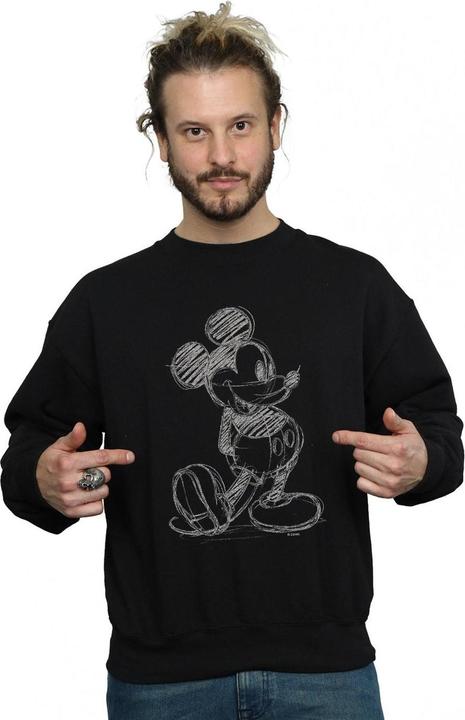 Immagine prodotto Disney Mickey Mouse Sketch Kick Felpa Uomo (L)