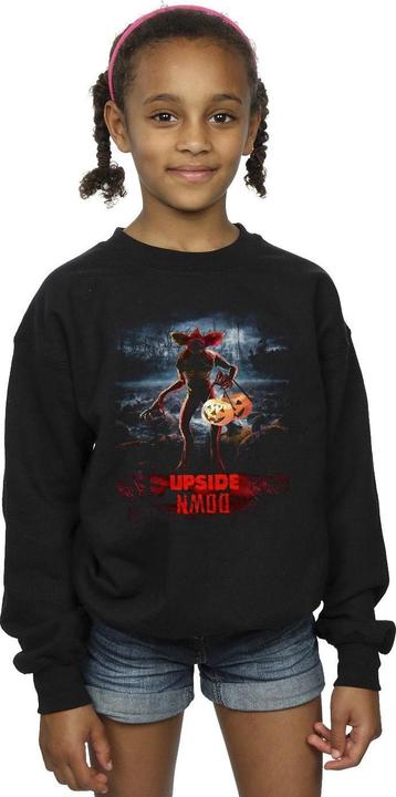 Actual product image Netflix Girls Stranger Things Pumpkin Upside Down Sweatshirt (152, 158)
