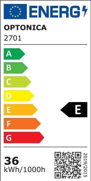 Label énergétique Optonica 48W 60x60cm Profi Line Panneau LED Blanc froid
