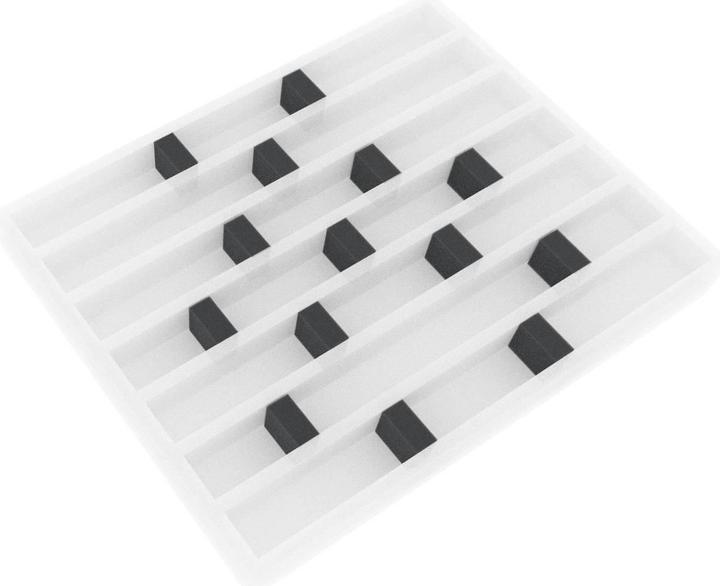 Actual product image Feldherr HS025A001 - 40 spacers / foam blocks / foam blocks 30 mm x 25 mm x 15 mm (Foam material)