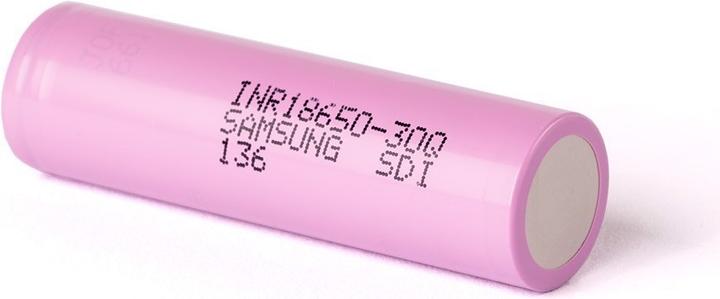 Actual product image Samsung Battery INR18650-30Q - (15A) Button Top (1 pcs., 18650, 3000 mAh)