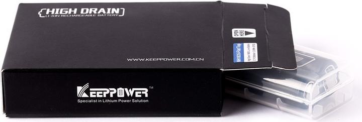 Actual product image Keeppower Battery IMR18650 - (Flat Top) (1 pcs., 18650, 3500 mAh)