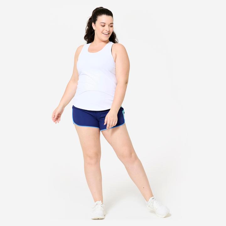 Produktbild Domyos Shorts kurz leicht - dunkelblau/hellblau (L)