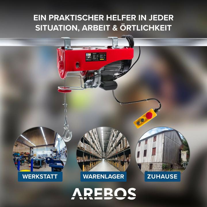 Actual product image Arebos Electric winch