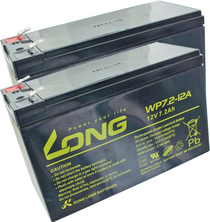 Immagine prodotto Kung Long APC RBC17 Akku RBC2 als Nachbau Akku von AccuCell mit 12 Volt und 7,2Ah (12 V, 7.20 Ah)