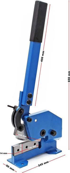 Produktbild Wiltec Handhebelschere Hebelschere 125mm Blechschere Schlagschere (245 mm)