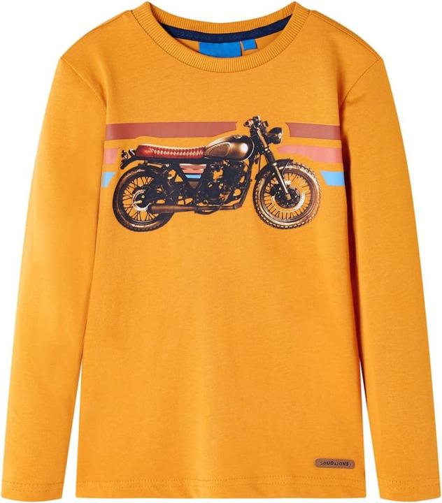 Produktbild VidaXL Kinder-Langarmshirt Ocker 92,Material: 100 % Baumwolle,Farbe (92)