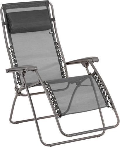 Lafuma Fauteuil relax RSXA Clip XL nero piètement titane (88 cm)