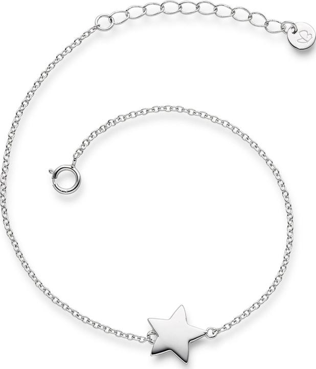 Glanzstücke München Damen Stern Sterling Silber silber 17,0 cm Basislänge + 3,0 cm Verlängerung - 6128 (17 cm, Sterling Silber)