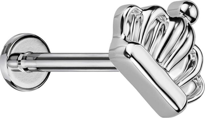 Produktbild Star Piercing Micro Threadless Labret silber Krone silber (Titan G23, ohne Messing)