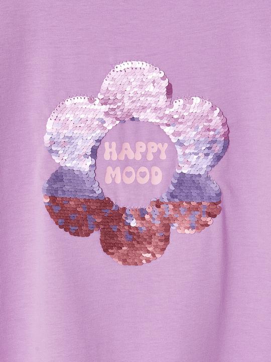 Produktbild Vertbaudet Mädchen T-Shirt mit Paillettenmotiv und Recycling-Baumwolle (158)