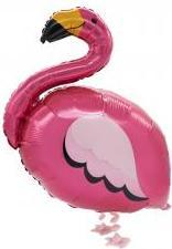 Actual product image Amscan Foil Balloon AirWalker Flamingo - empty (5 x)