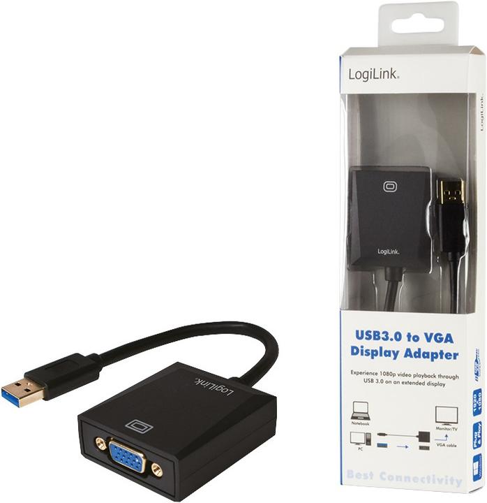 Produktbild LogiLink USB 3.0 zu VGA (VGA, 5.10 cm)