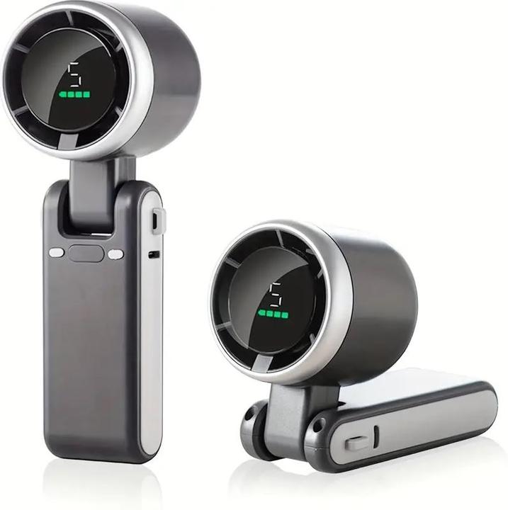 Produktbild Dema Mini Tischventilator elektrischer Handventilator mit Akku