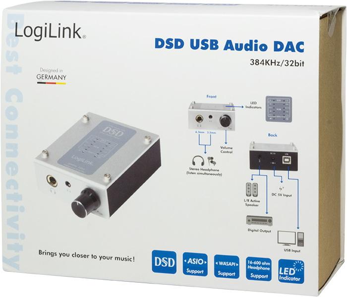 Actual product image LogiLink USB Audio DAC (USB 2.0)