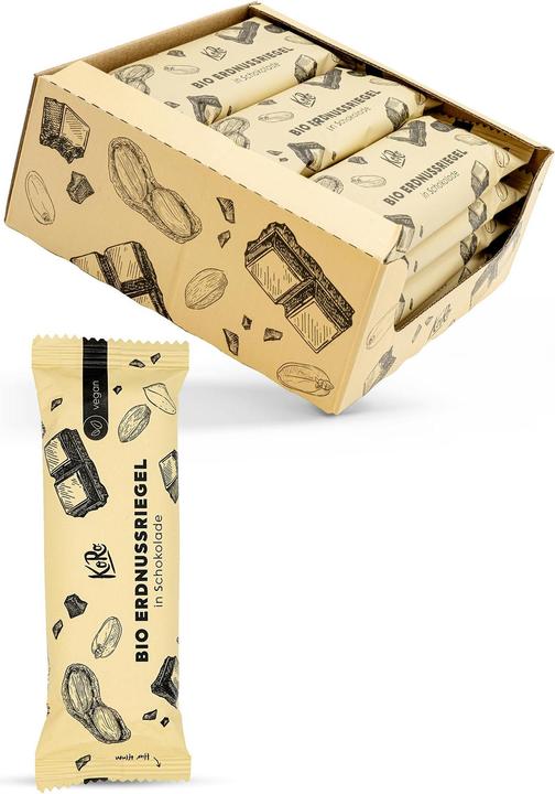 Image du produit KoRo Barre de cacahuètes bio enrobée de chocolat (1 pcs, 600 g)