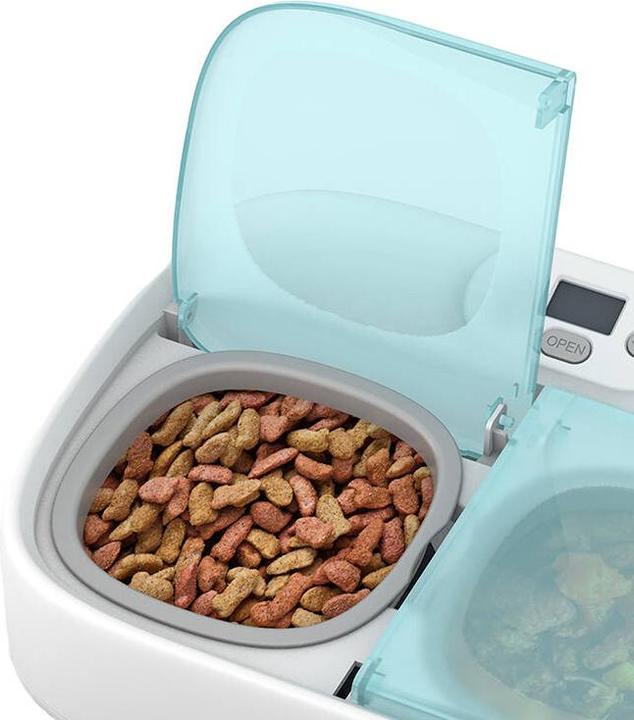 Petoneer Mangiatoia per animali domestici a due pasti (0.36 l)