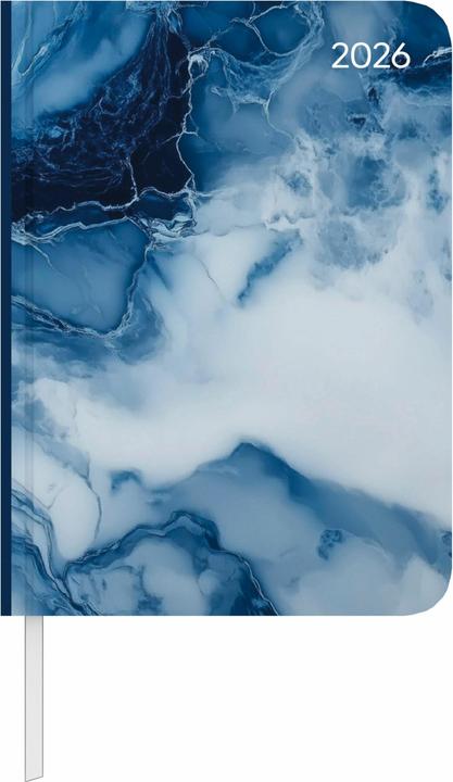 Produktbild Alpha Edition Daily Journal Marble 2026 - Taschen-Kalender A6 - Elefant - Day By Day - 352 Seiten - Notiz-Buch - (A6, Englisch, Französisch)
