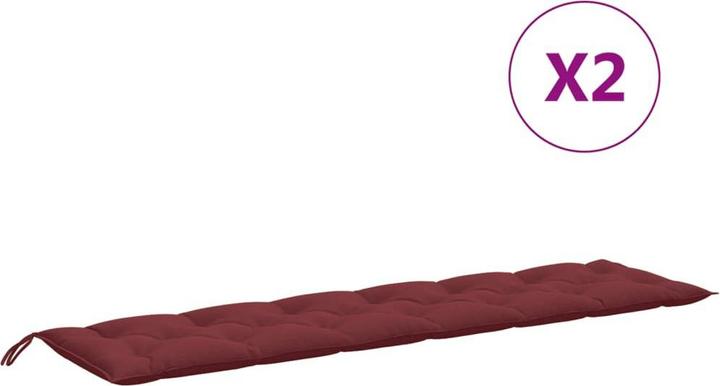 Immagine prodotto VidaXL Cuscini per panca da giardino 2 pezzi in tessuto (200 x 50 x 7 cm)