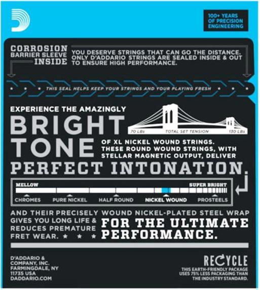 Image du produit D'Addario Daddario EXL120 Cordes pour guitare électrique Super Light 9-42 10 SETS (10 x, Guitare électrique)