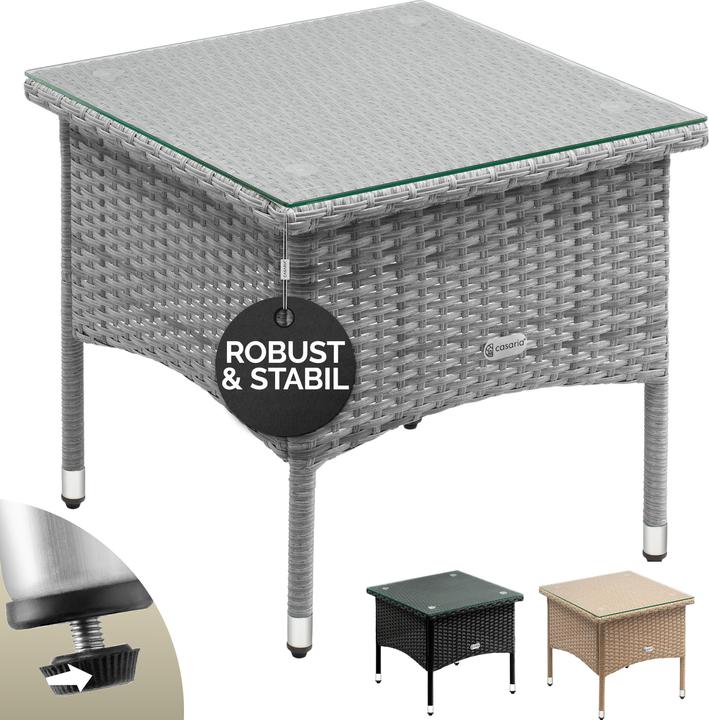 Actual product image Casaria Poly rattan garden table