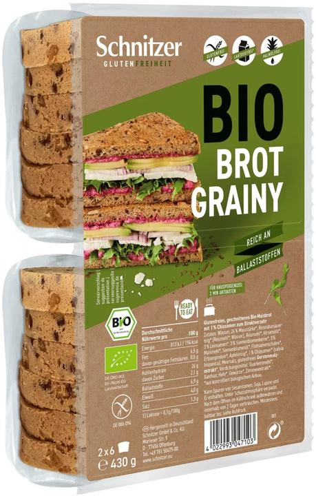 Schnitzer Bio Körniges Schnittbrot 430 g (430 g)