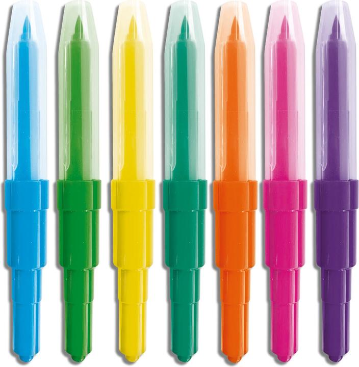 Actual product image Ses Blow airbrush felt tip pens (Turquoise, Pink, Orange, Green, Purple, Yellow, Blue, 7 x)