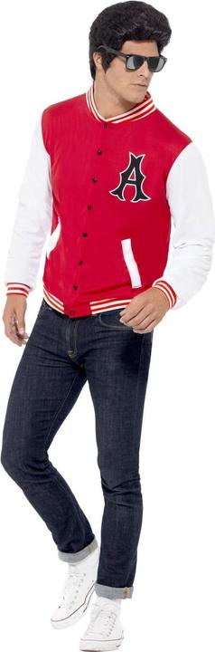 Actual product image Smiffys Unisex Adult 50s Jock Letterman Varsity Jacket (M)