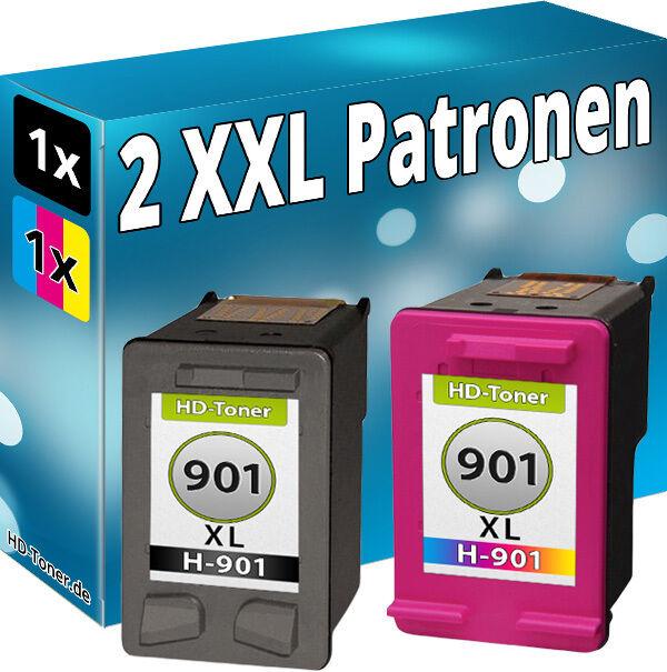 Produktbild Druckfuxx SET 2x DRUCKER PATRONEN für HP 901 XL OFFICEJET J4580 J4600 J4624 J466