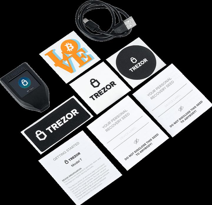 Actual product image Trezor Model T (Ethereum Classic, Litecoin, Bitcoin)