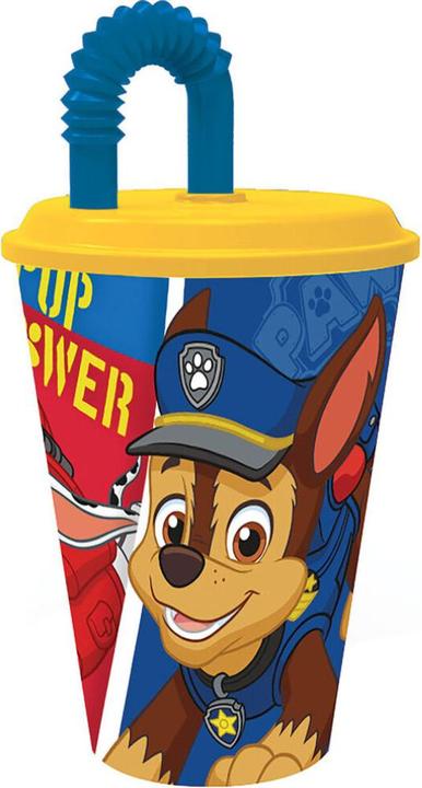 Actual product image Stor Paw Patrol "PUP POWER" - Cup with lid and straw, 430 ml