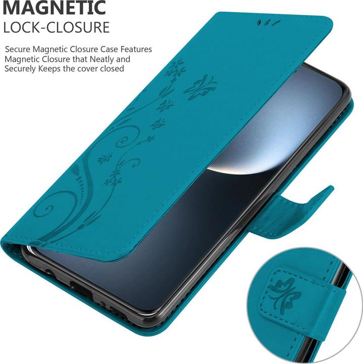 Produktbild Cadorabo Hülle für Honor Magic 7 Lite mit Blumen Muster (Honor Magic7 Lite)