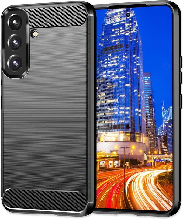 Actual product image Nalia Carbon look silicone cover (Samsung Galaxy S24+)