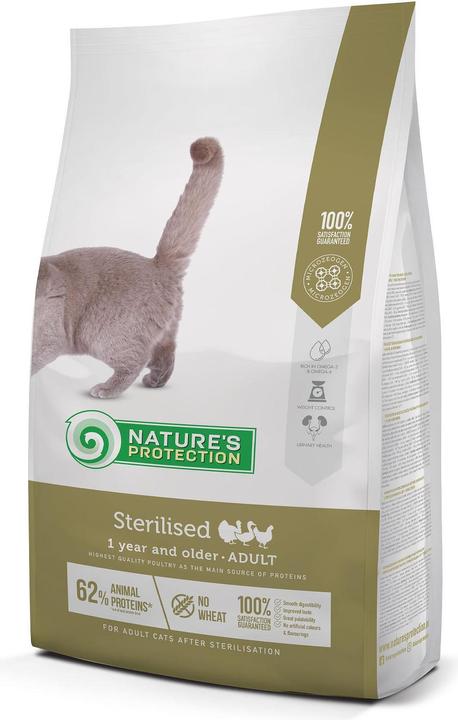Produktbild Natures Protection Sterilised für Katzen ab 1 Jahr mit Geflügel, 2kg (Adult, 6 Stk., 2000 g)