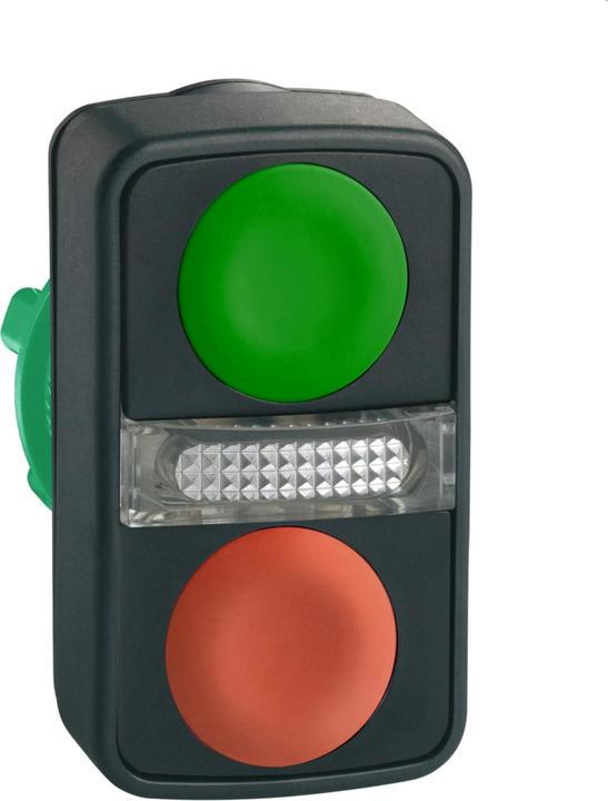 Schneider Electric Bouton-poussoir double lumineux vert plat/rouge ZB5AW7A3740