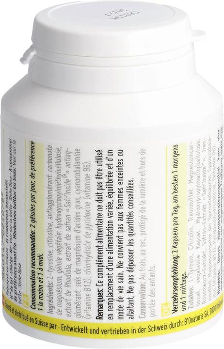 Nutritional values and ingredients B'Onaturis BIONATURIS Mental Top Caps Ds 60 (60 Piece, Capsules, 70 g)