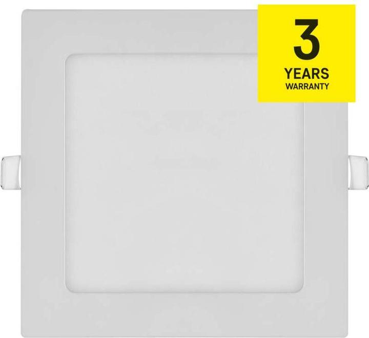 Produktbild Emos LED-Einbauleuchte NEXXO, quadratisch, weiss, 12,5W, warmweiss (1000 lm)