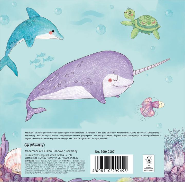 Produktbild Herlitz Mermaid Bilder-Set zum Ausmalen (20 x 20 cm)