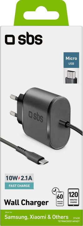 Produktbild SBS Micro USB-Reiseladegerät 2100 mAh (10 W)