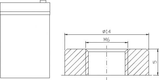 Image du produit Ritar Batterie AGM RA12-55D (12 V, 55 Ah)