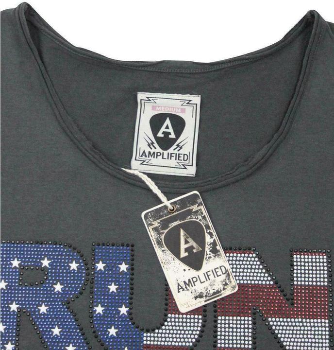 Produktbild Amplified Run DMC TShirt mit USAStrasssteinDesign (S)