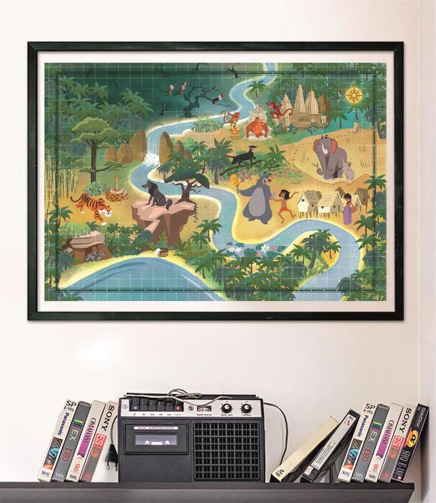 Produktbild Clementoni Story Maps Puzzle - Disney Jungle Book (1000 pcs) (39813) (1000 Teile)