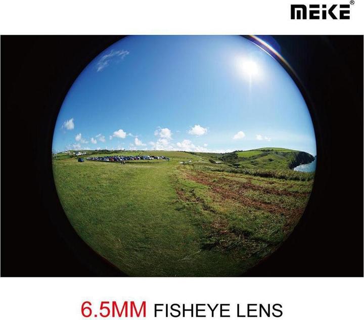 Image du produit Meike Fisheye 6.5mm f/2.0-f/22 Fujifilm X (Fujifilm X, Plein format, APS-C / DX)
