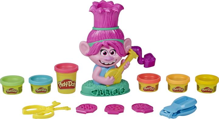 Actual product image Play-Doh Trolls World Tour hairdressing fun Poppy