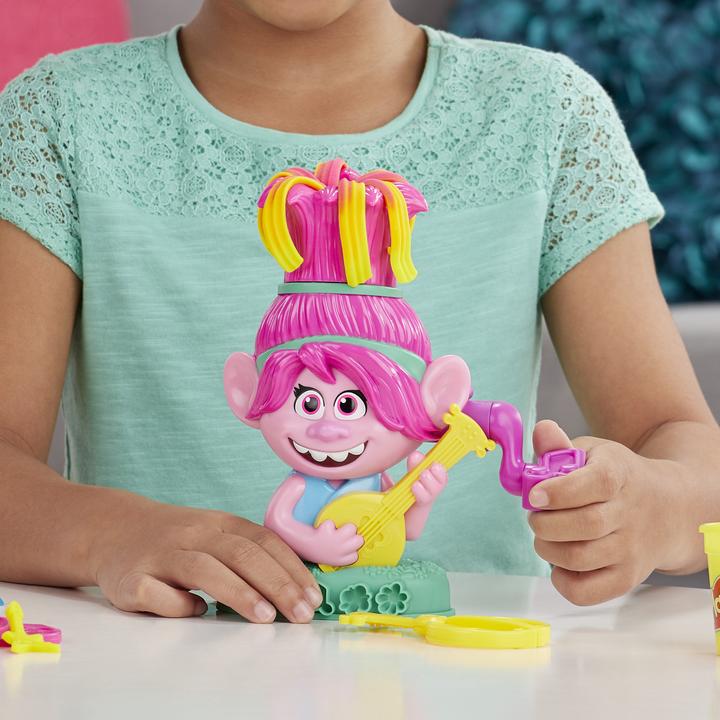 Actual product image Play-Doh Trolls World Tour hairdressing fun Poppy