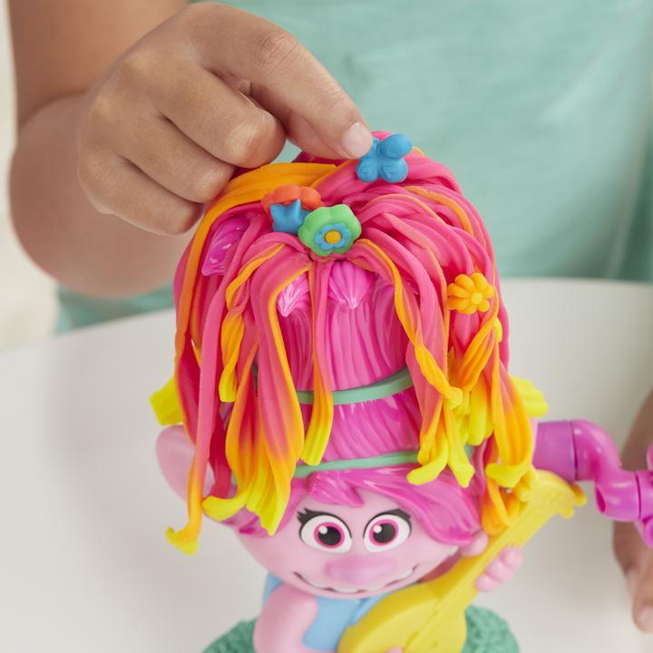 Actual product image Play-Doh Trolls World Tour hairdressing fun Poppy