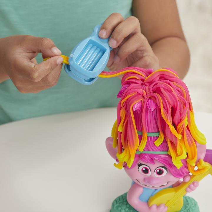 Actual product image Play-Doh Trolls World Tour hairdressing fun Poppy