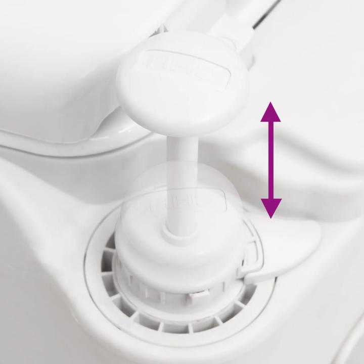 Produktbild VidaXL Camping-Einbautoilette Weiss 24+17 L HDPE & Stahl