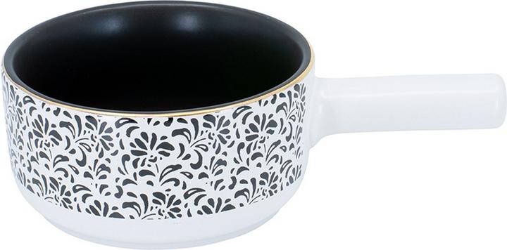 Kadastar Caquelon à fondue Floral Blanc (0.80 l)