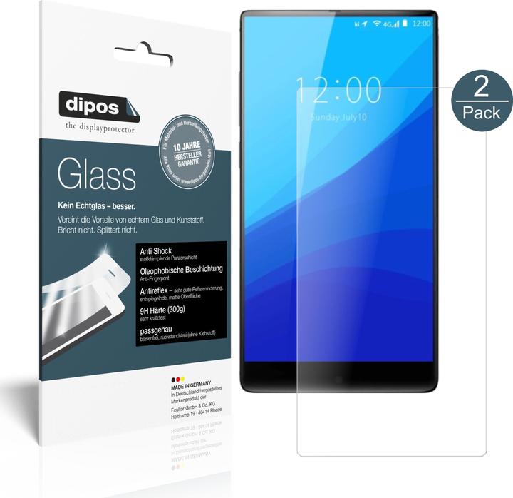 Actual product image Dipos Screen Protector Anti-Shock (2 Piece, Umidigi Crystal)